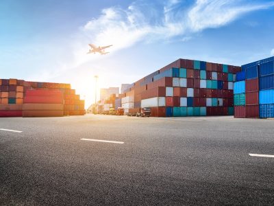 Industrial port and container yard